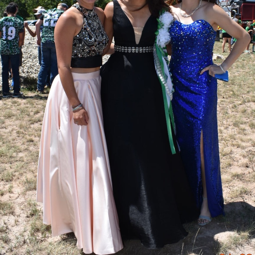 Black A-Line Prom Dress